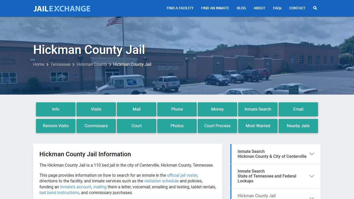 Hickman County Jail, TN Inmate Search, Information